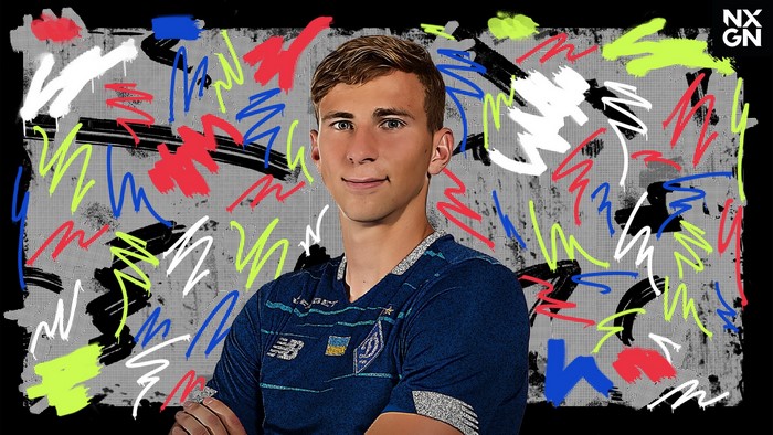 Illya Zabarnyi in FC Dynamo Kyiv jersey