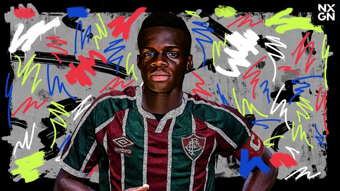 Metinho, Brazilian Fluminense FC Soccer Player Portrait