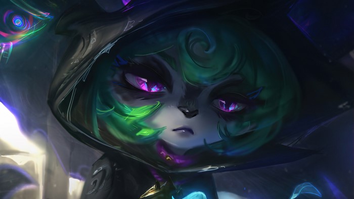 Vex League of Legends: Glowing Eyes and Green Hair