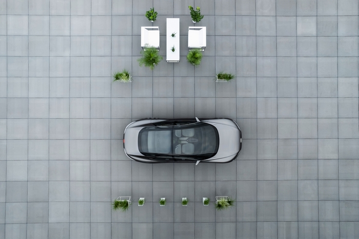 Audi Grandsphere Concept Luxury Electric Car Aerial View