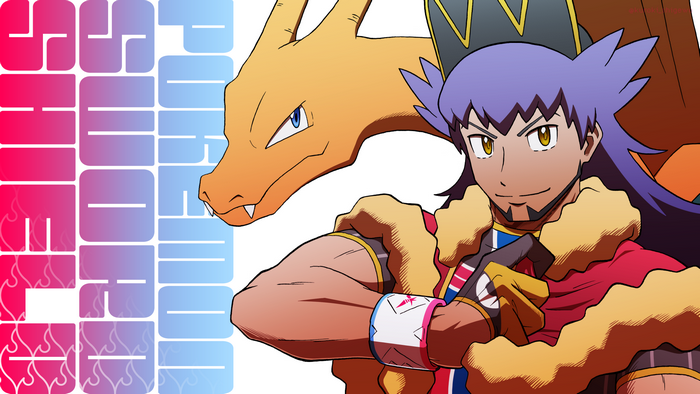 Leon and Charizard from Pokémon Shield