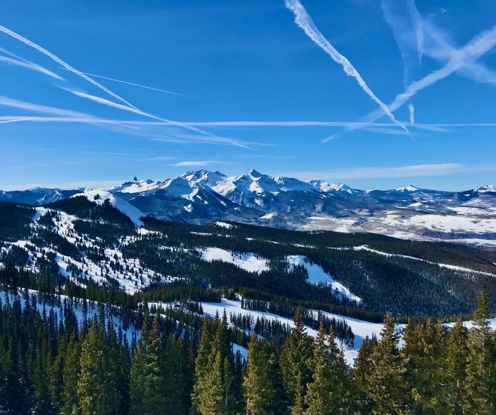 Wilson Peak, Colorado: Snowy Mountains and Forest