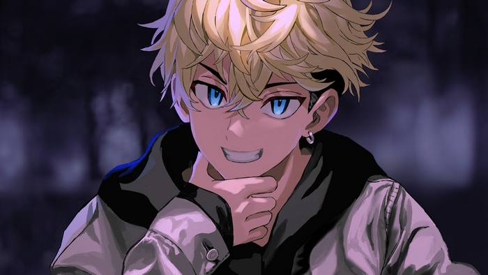 Chifuyu Matsuno with Intense Blue Eyes 4K