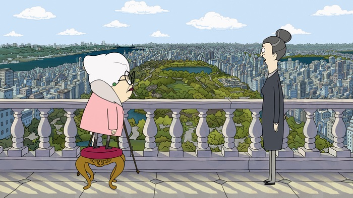 Bitsy and Helen overlooking Central Park city view