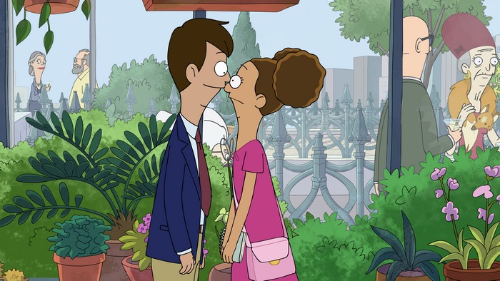 Molly and Brendan kiss in Central Park