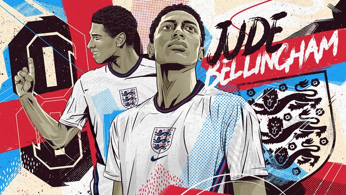 Jude Bellingham England Football Art