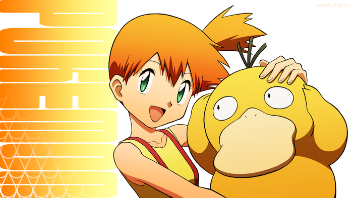 Misty and Psyduck from Pokémon
