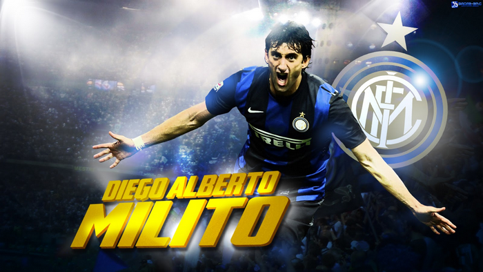 Diego Milito Inter Milan player celebrating
