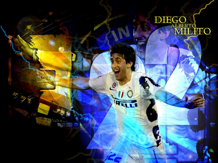 Diego Milito Inter Milan Celebration Art