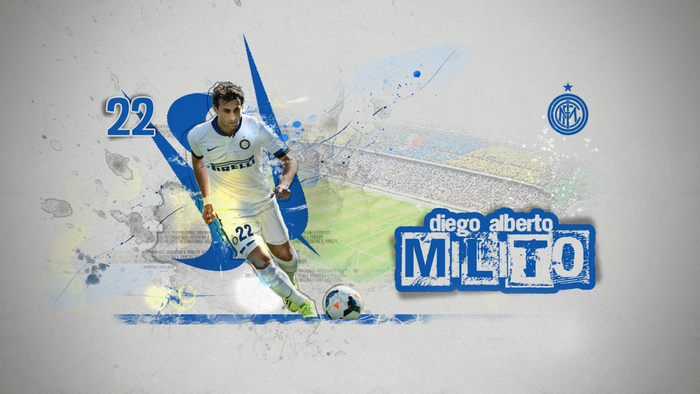 Diego Milito Inter Milan Footballer Number 22