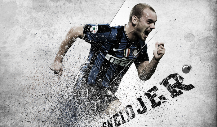 Wesley Sneijder Inter Milan Dynamic Fragmentation Art