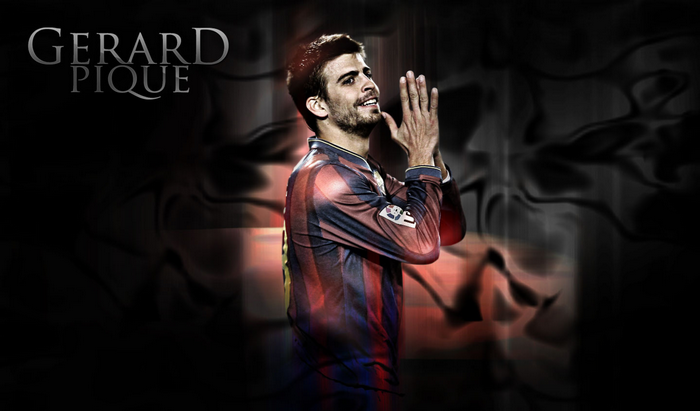 Gerard Piqué FC Barcelona player looking up