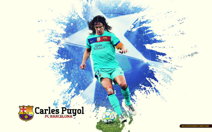 Carles Puyol FC Barcelona Football Action