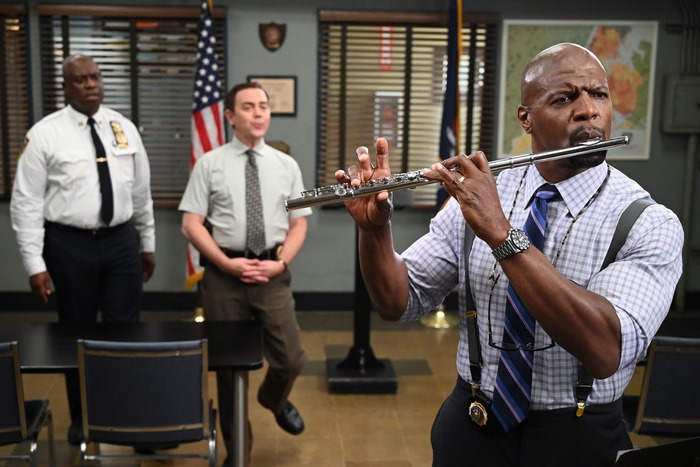 Terry Crews plays flute in Brooklyn Nine-Nine