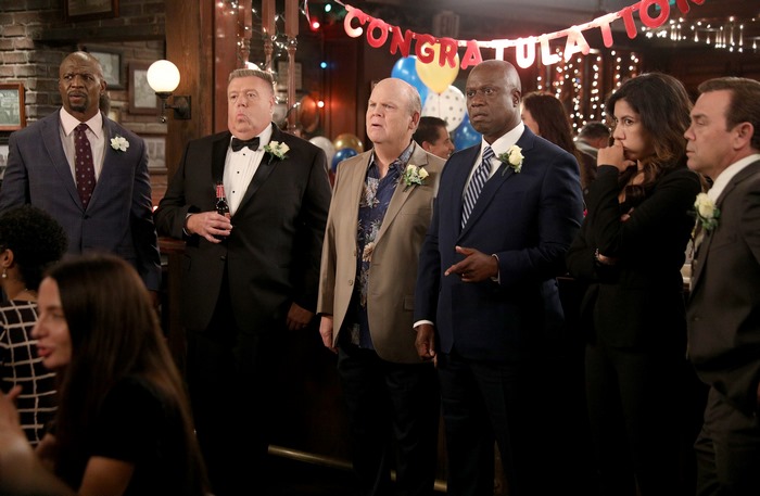 Brooklyn Nine-Nine cast at a celebration event