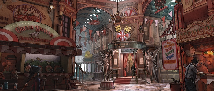 Grand Interior Promenade with Circus Games and Theatre