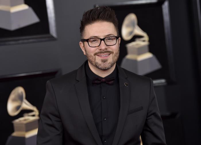 Danny Gokey smiling at the Grammy Awards