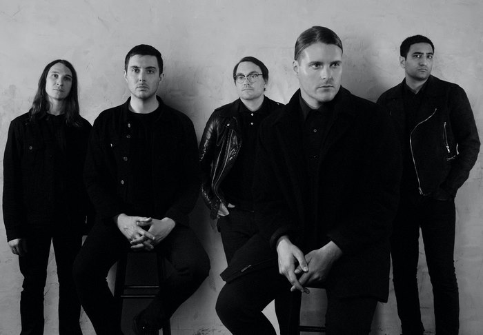 Deafheaven band portrait in black and white