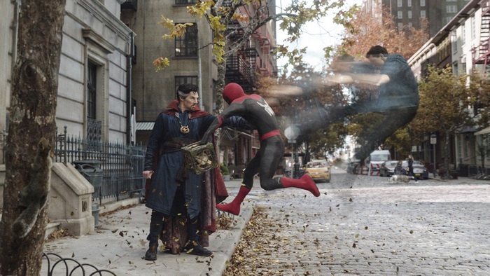 Spider-Man and Doctor Strange's chaotic street confrontation