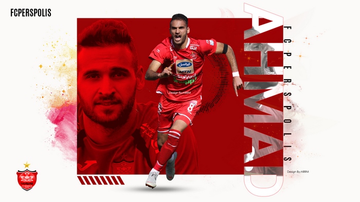 Ahmad Nourollahi Persepolis F.C. Football Player Graphic