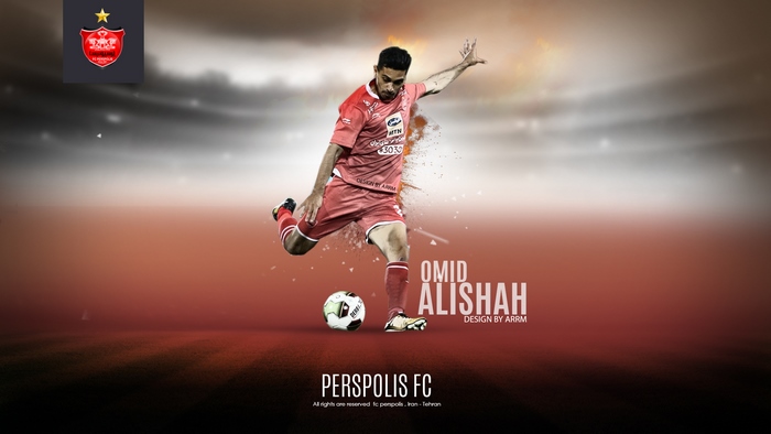 Omid Alishah Kicking Ball for Persepolis F.C.