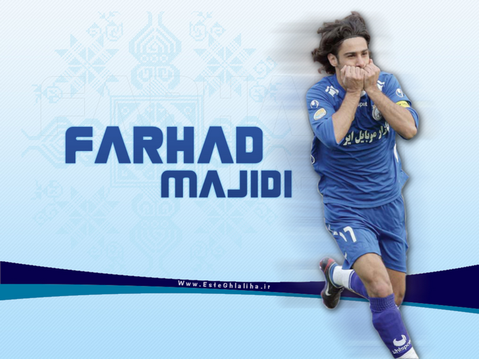 Farhad Majidi, Esteghlal F.C. player, celebrating