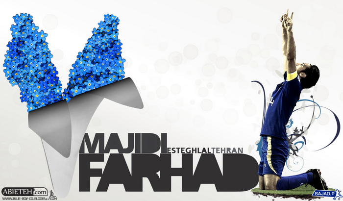 Farhad Majidi Esteghlal F.C. Blue Flowers Celebration