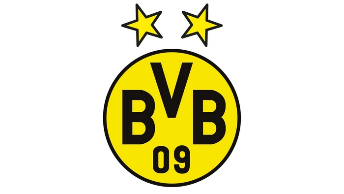 Borussia Dortmund BVB Emblem with Stars