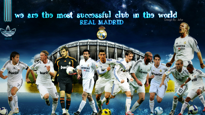 Real Madrid Football Stars Collage
