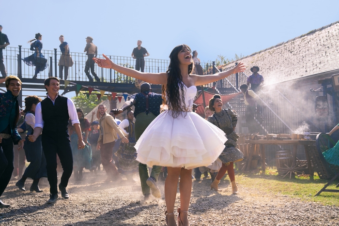 Camila Cabello's Cinderella dancing with Nicholas Galitzine and cast