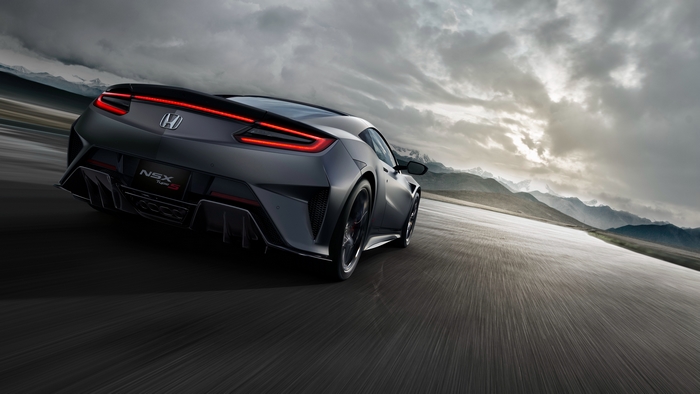 Honda NSX Type S Supercar on a Mountain Road