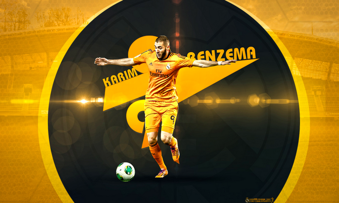 Karim Benzema Real Madrid Number 9 Football Art