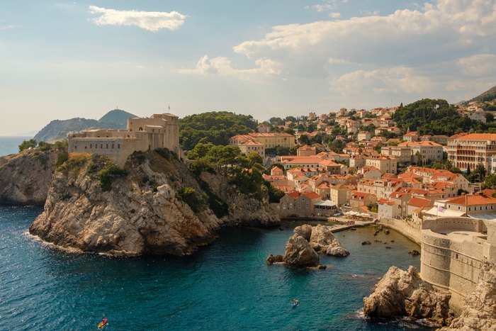 Historic Dubrovnik Old Town and Fortress in Croatia