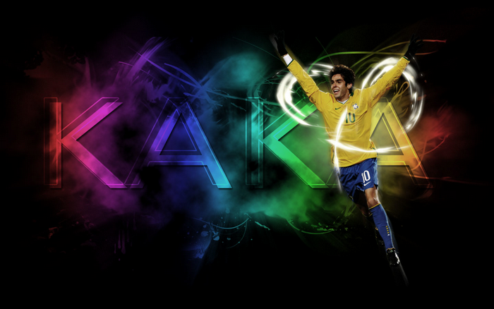 Kaká Brazil National Team celebration colorful art