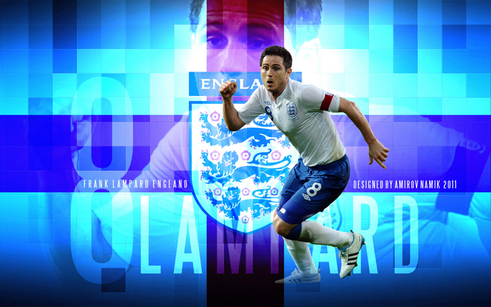 Frank Lampard England National Football Team graphic design