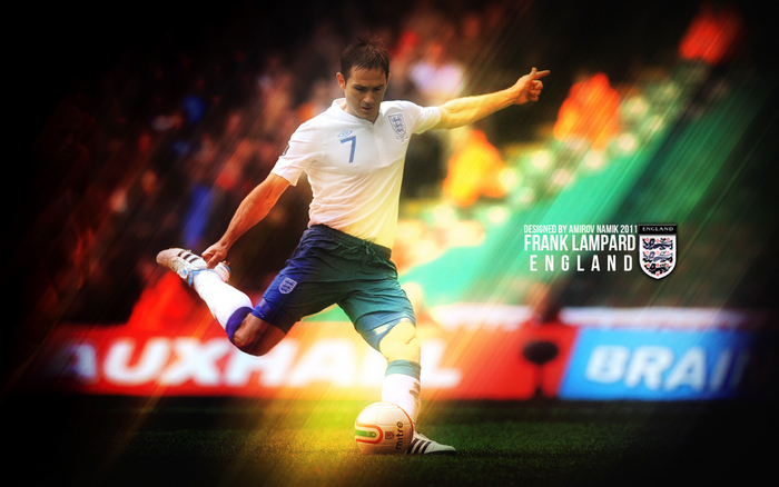 Frank Lampard England Football Action Art