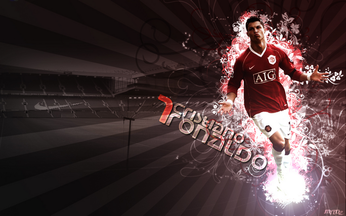 Cristiano Ronaldo in Manchester United Jersey