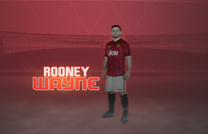 Wayne Rooney Manchester United F.C. player graphic