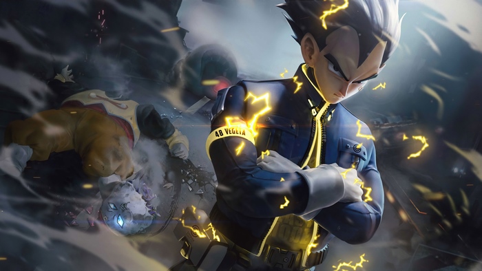 Vegeta Dragon Ball 4K Intense Energy