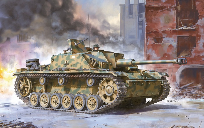 Sturmgeschütz III Self-Propelled Artillery in Battle