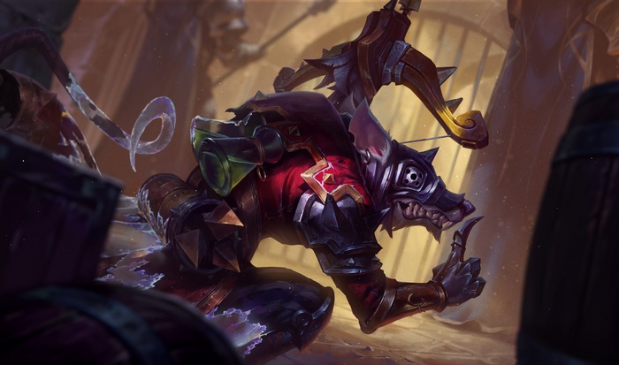 Twitch the Plague Rat charging League of Legends