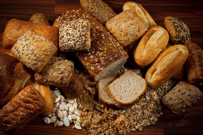 Still Life of Assorted Breads, Rolls, and Grains