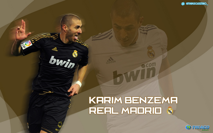 Karim Benzema Real Madrid Football Celebration