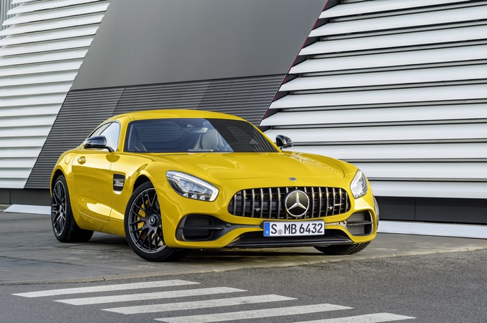 Yellow Mercedes-AMG GT Sport Car