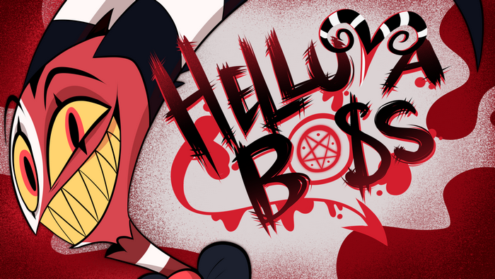 Blitzo and Helluva Boss Title Card Art