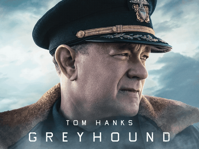Tom Hanks in Greyhound movie poster