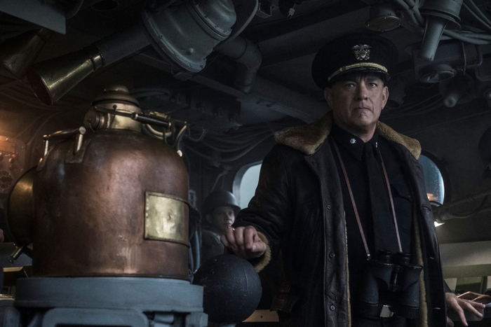 Tom Hanks as naval captain in Greyhound