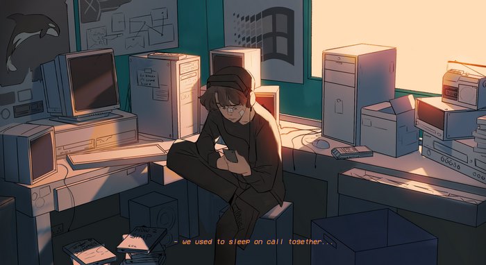 Wilbur Soot in Retro Computer Room