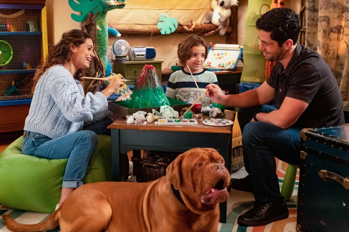 Turner and Hooch: Josh Peck and family painting