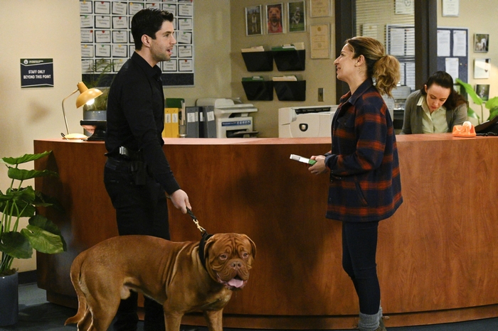Josh Peck and Vanessa Lengies with dog in Turner and Hooch
